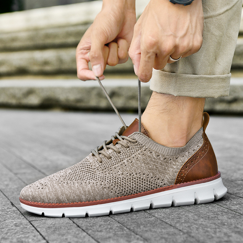 Men Shoes Oxford - Scarpe Casual da Uomo Classiche Traspiranti