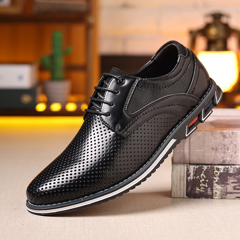 Men Shoes Official - Scarpe da lavoro vintage in pelle