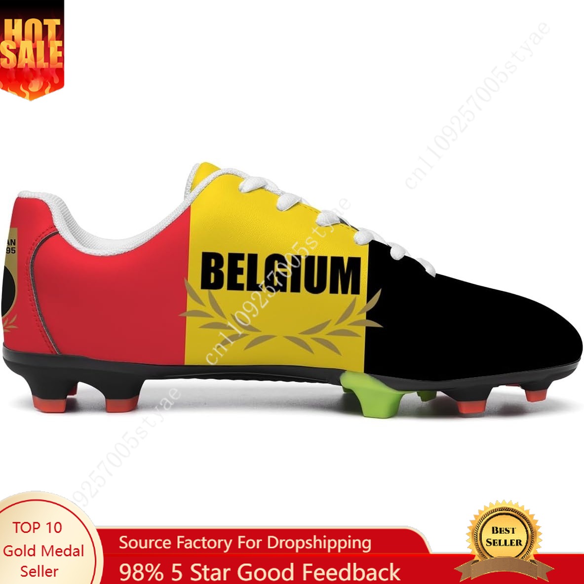 Men Shoes Oxford - Scarpe da Calcio con Bandiera del