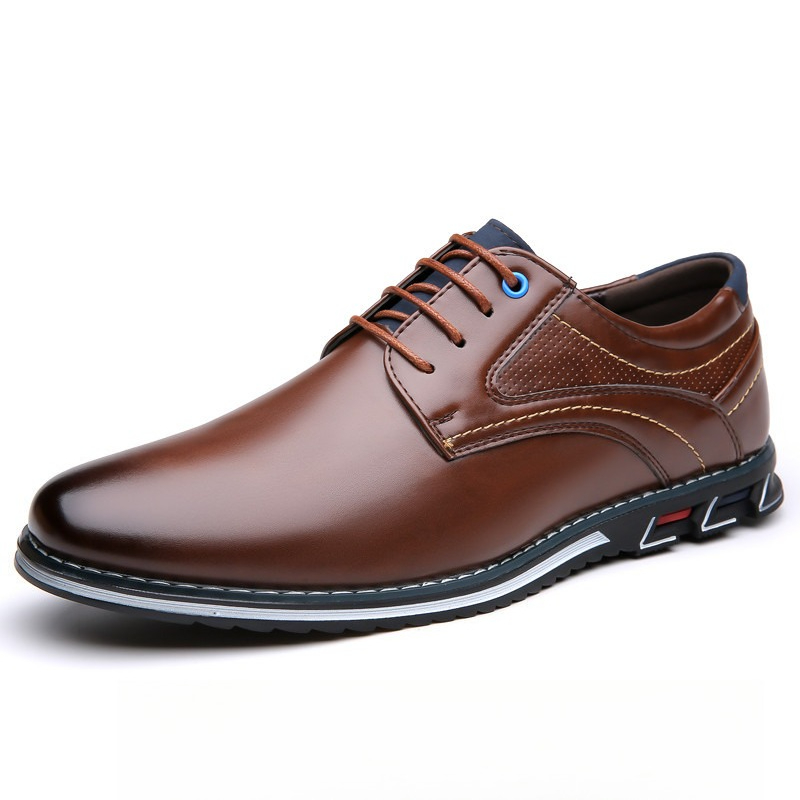 Men Shoes Official - Scarpe derby in pelle PU da