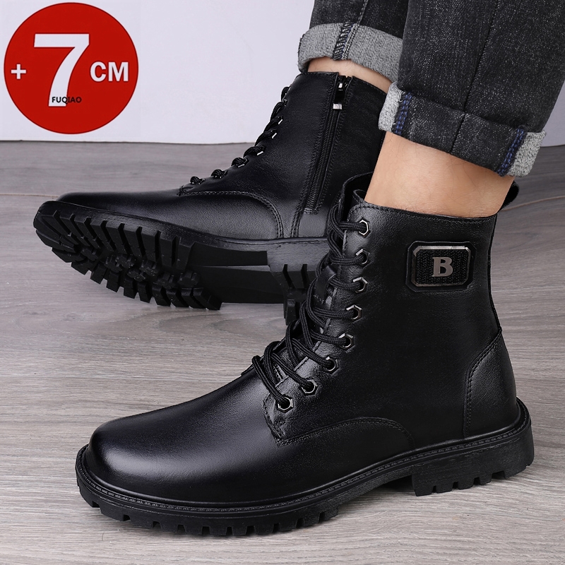 Stivali rialzati in vera pelle - Men'S Shoes Hugo Boss recensione e prezzo