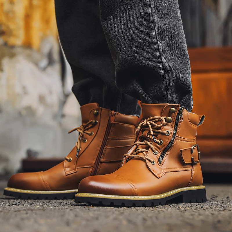 Stivali in Pelle alla Moda per - Men Shoes Oxford recensione e prezzo