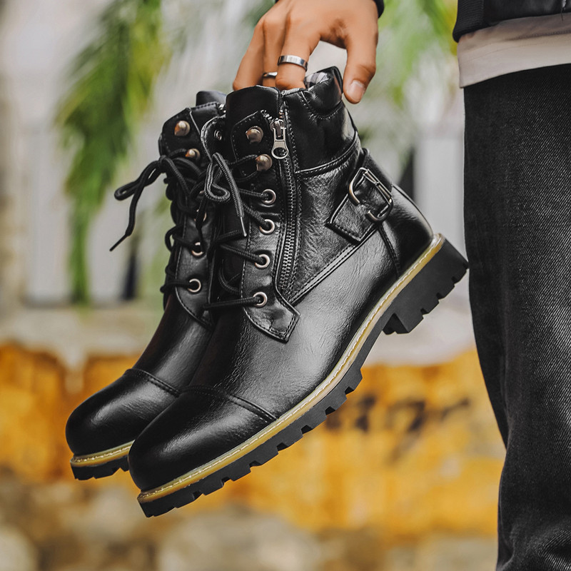 Stivali in Pelle alla Moda per - Men Shoes Oxford recensione e prezzo