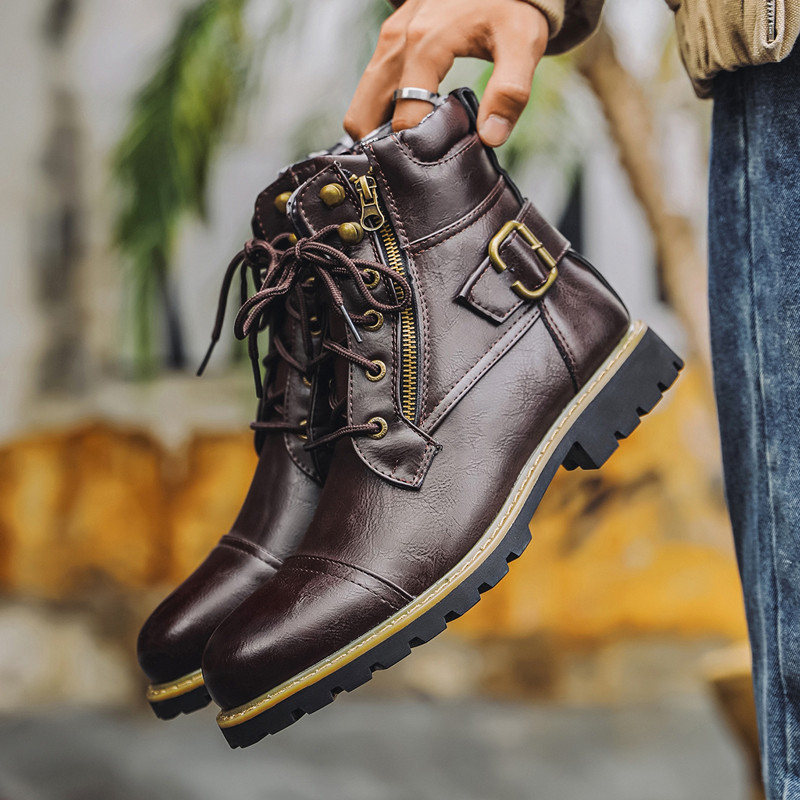 Stivali in Pelle alla Moda per - Men Shoes Oxford recensione e prezzo