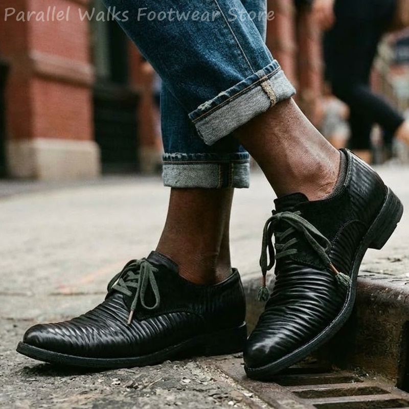 Scarpe Derby da Uomo in Pelle  - Men Shoes Oxford recensione e prezzo
