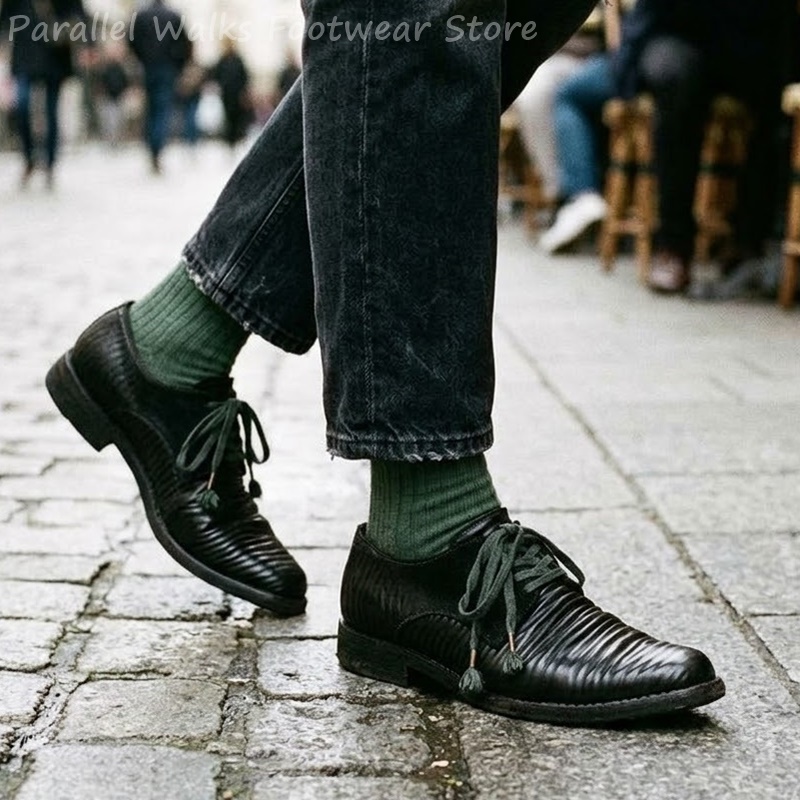 Scarpe Derby da Uomo in Pelle  - Men Shoes Oxford recensione e prezzo