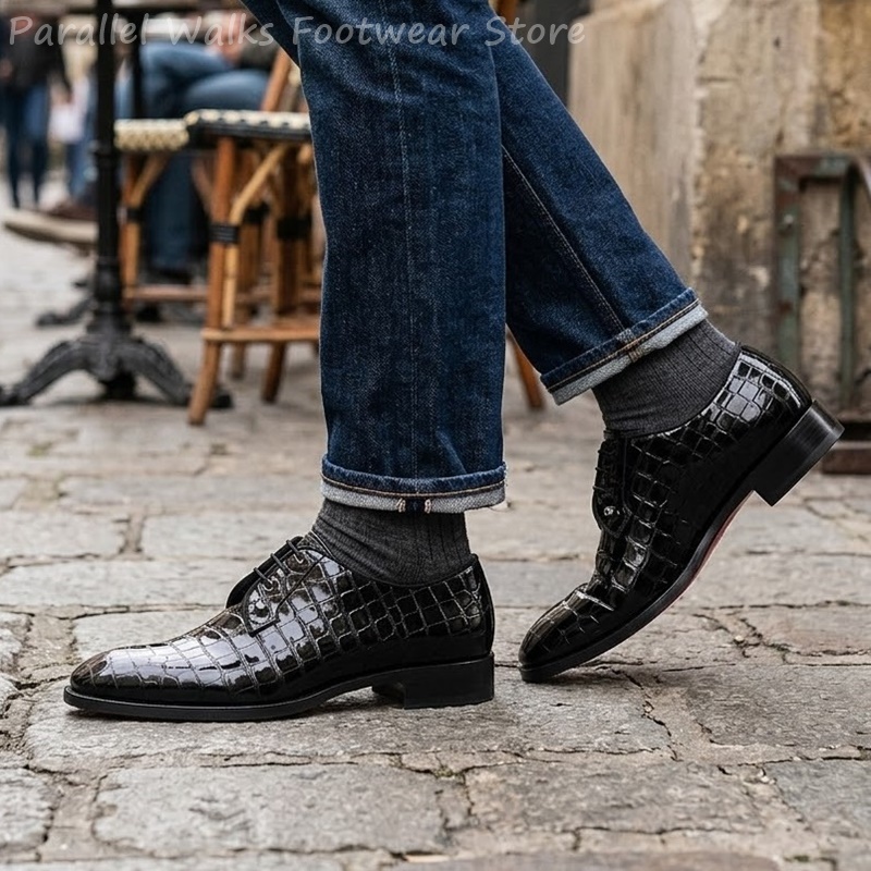 Scarpe Oxford da Uomo in Pelle - Men Shoes For Wedding recensione e prezzo