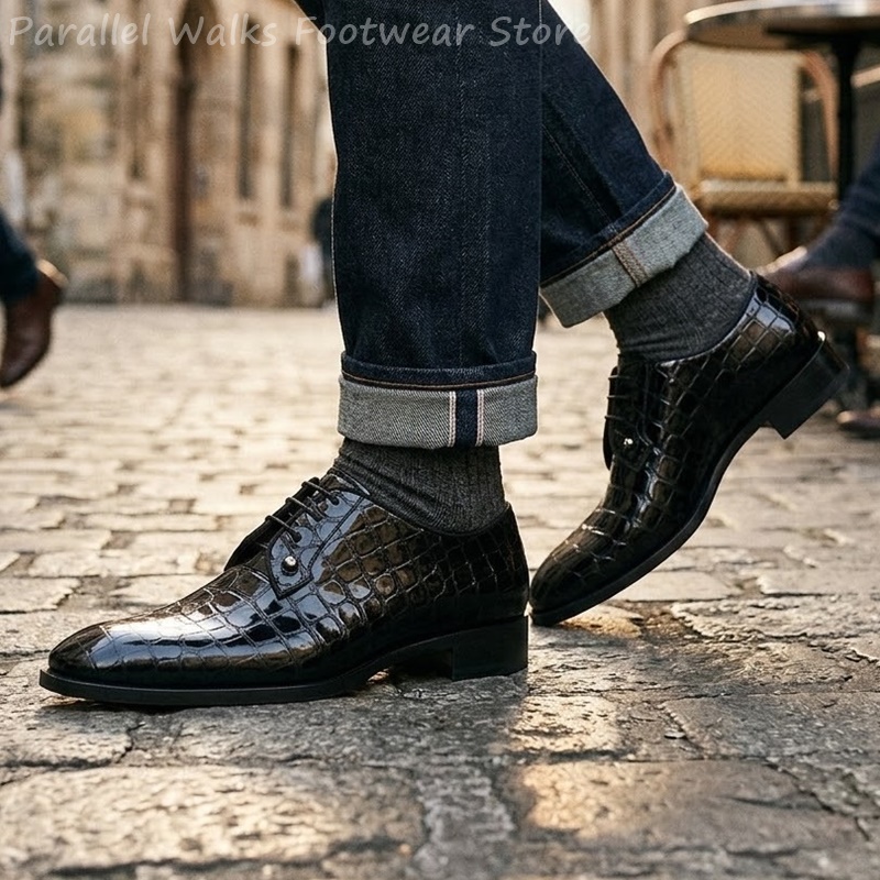 Scarpe Oxford da Uomo in Pelle - Men Shoes For Wedding recensione e prezzo